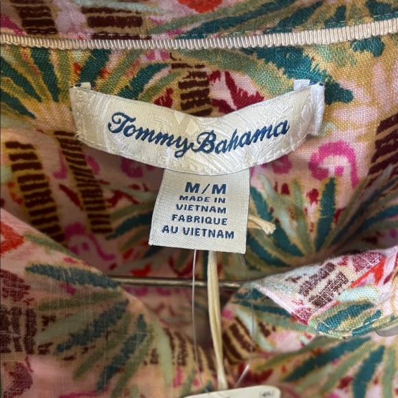Tommy Bahama Coastalina Linen Palm Pointe Camp Shirt - Picture 2 of 13